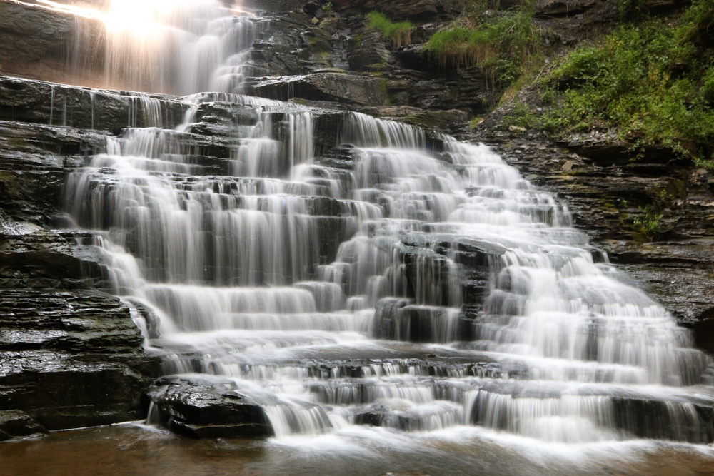 Finger Lakes Waterfalls, Cascadilla Falls in Ithaca NY